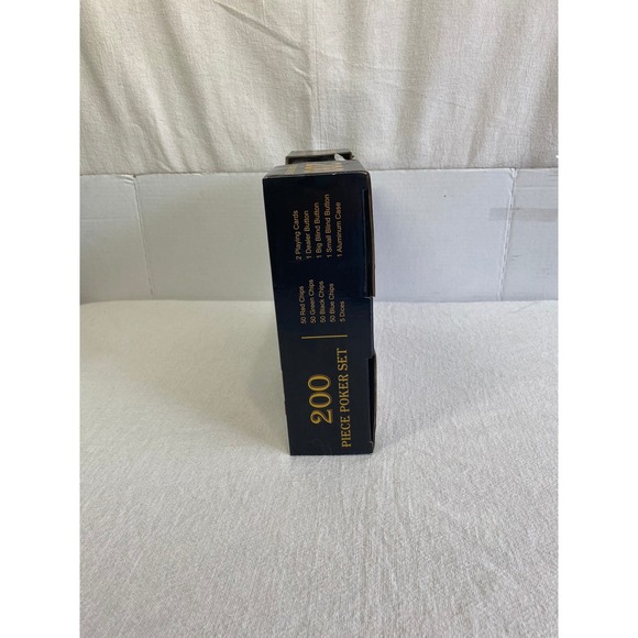 PLAYWUS 200 Piece Poker Set 11.5g Chips w/ Aluminum Case New Open Box Damage - Picture 5 of 6